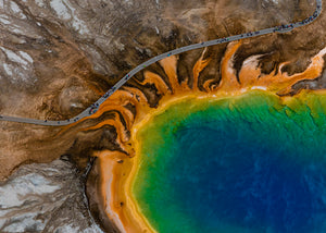 Over Grand Prismatic (Yellowstone 1), 2015